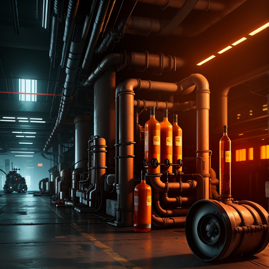 some_bottles_with_orange_liquids__machinery_and_pipes_in_background__c_S4267288066_St40_G7.5